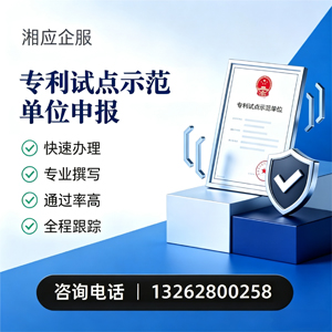 三亚专利试点示范单位申报服务